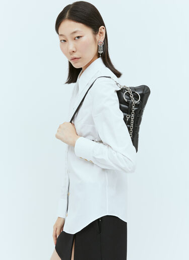 Gucci インターロッキング G クリスタルシングルイヤリング シルバー guc0254039