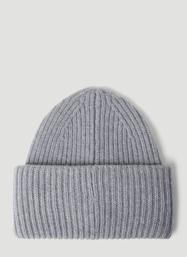 Acne Studios Pansy N Face Beanie Hat Grey acn0353020