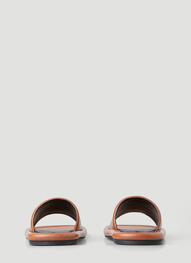 JW Anderson Bumper Flat Sandals Brown jwa0149001