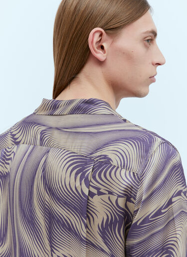 グラフィックプリントシャツ Dries Van Noten グラフィックプリントシャツ ライラック dvn0154018