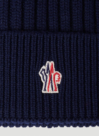 ウールニットビーニーハット Moncler Grenoble ウールニットビーニーハット ネイビー mog0153022
