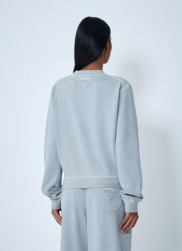 Cotton Sweatshirt Prada Cotton Sweatshirt Grey pra0262103