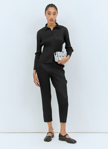 Pleats Please Issey Miyake Pleated Pants Black plp0258019