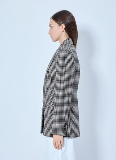 LN-CC® - Max Mara: Double-Breasted Houndstooth Blazer - Multicolour Max Mara Double-Breasted Houndstooth Blazer Multicolour max0265030