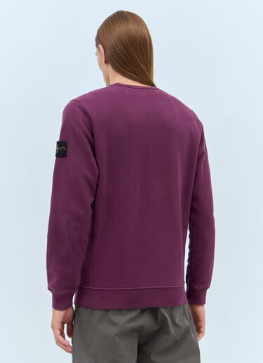 Ribbed Sides Sweatshirt Stone Island Ribbed Sides Sweatshirt Purple sto0158047