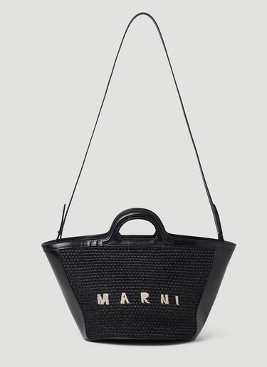 Marni Small Tropicalia Tote Bag Black mni0251040