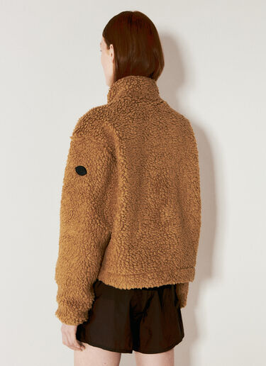 District Vision Cropped High-Pile Wool Fleece Jacket Camel dtv0256002