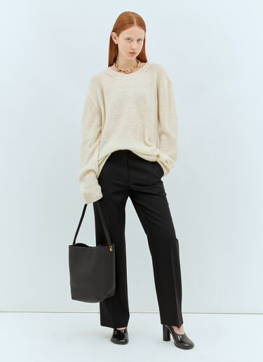 Medium N/S Hook Tote Bag The Row Medium N/S Hook Tote Bag Black row0257029