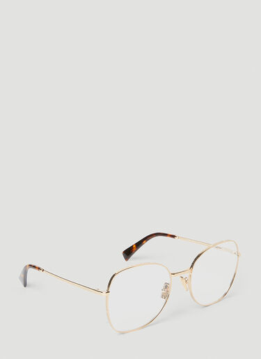 Miu Miu Wire Frame Glasses Gold lmu0253011