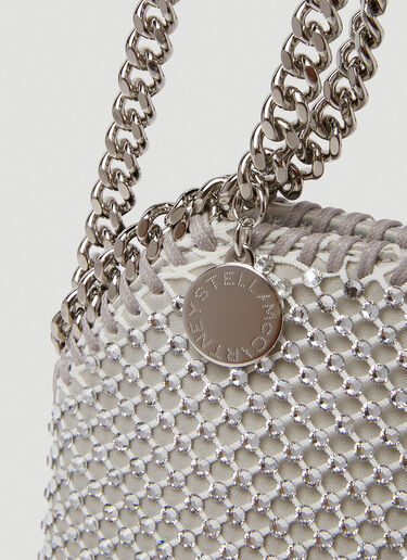 Stella McCartney Falabella Crystal Mesh Mini Shoulder Bag Silver stm0249037