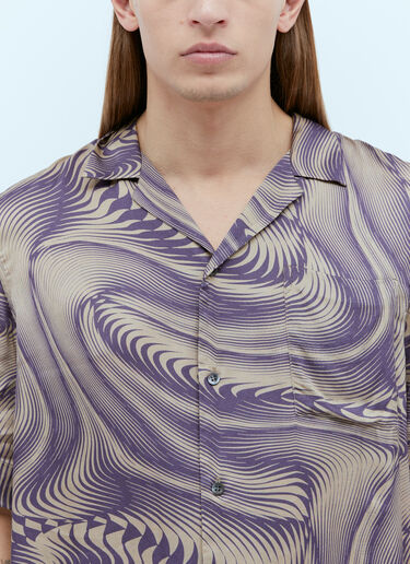 グラフィックプリントシャツ Dries Van Noten グラフィックプリントシャツ ライラック dvn0154018