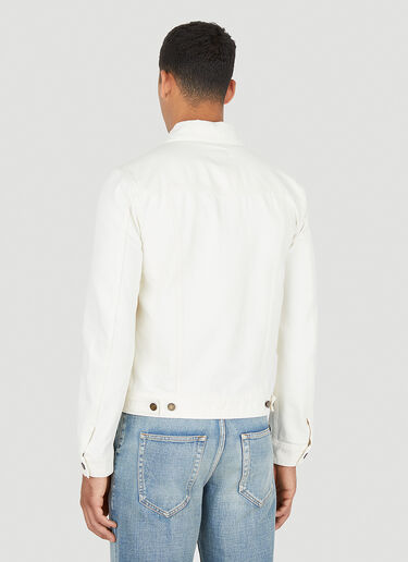 Saint Laurent Classic Denim Jacket White sla0149094
