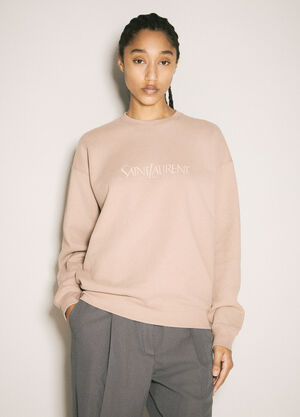 The Row Logo Embroidery Sweatshirt Red row0260010