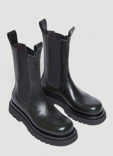 Bottega Veneta Lug Boots Dark Green bov0245103