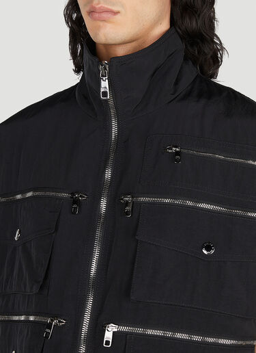 Dolce & Gabbana Zip Pocket Sleeveless Jacket Black dol0151028