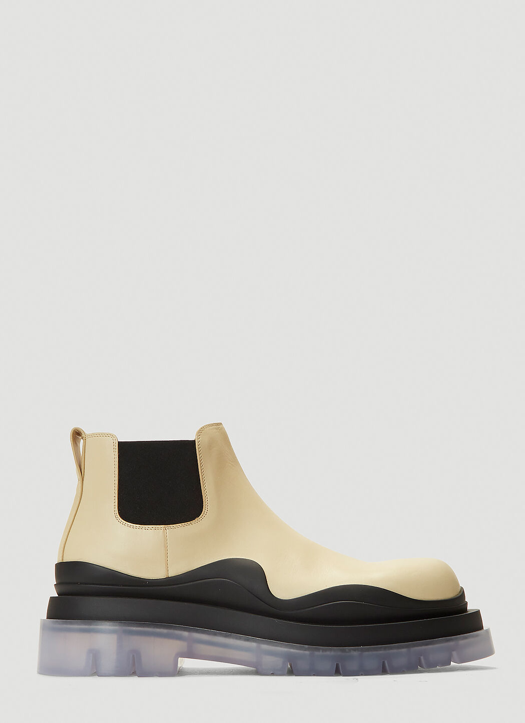 Bottega Veneta Tire Ankle Boots in White LN CC