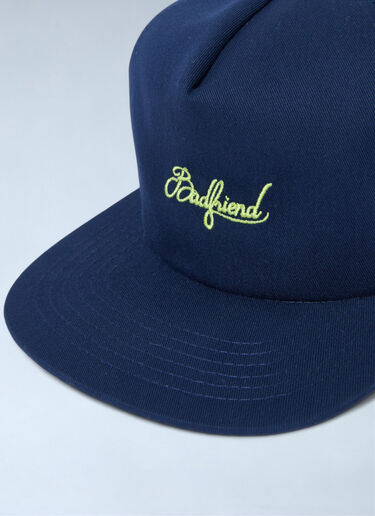 Logo Motif Baseball Cap Badfriend Logo Motif Baseball Cap Navy bad0162005