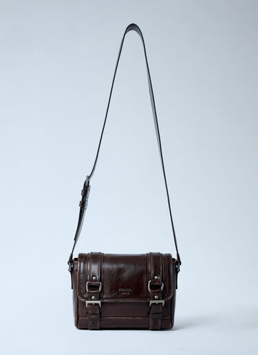 Leather Explore Crossbody Bag Prada Leather Explore Crossbody Bag Brown pra0162007
