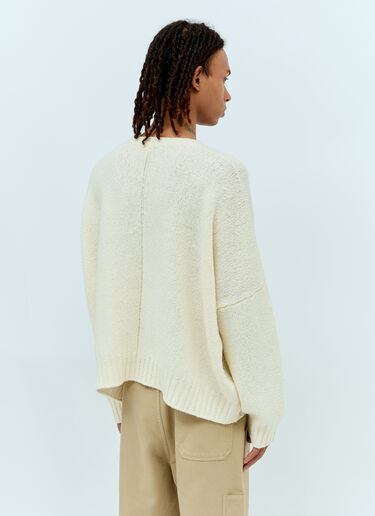 The Row Grohl Knit Sweater Cream row0156011