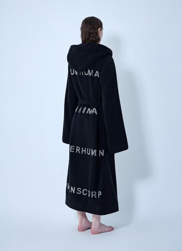 Rick Owens Beach Robe Bathrobe Black ric0263080