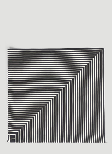Signature Monogram Silk Blanket Scarf TOTEME Signature Monogram Silk Blanket Scarf Black tot0254007