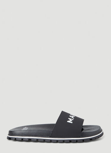 Marc Jacobs Logo Embossed Slides Black mcj0247069
