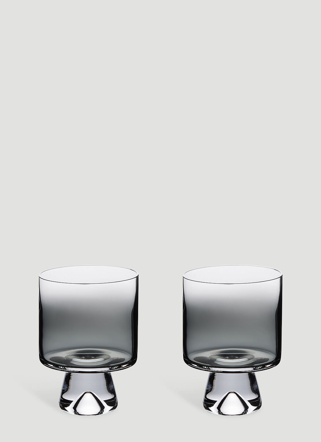 Tom Dixon Tank Low Ball Set-of-Two Glasses Silver wps0670114