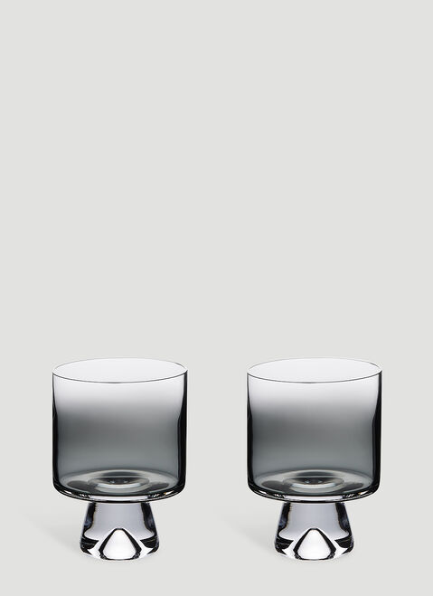 Gucci Tank Low Ball Set-of-Two Glasses Black guc0151026