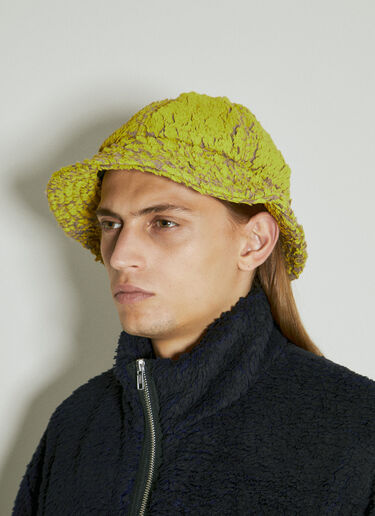 Song for the Mute Painted Fleece Bucket Hat Yellow sfm0154015