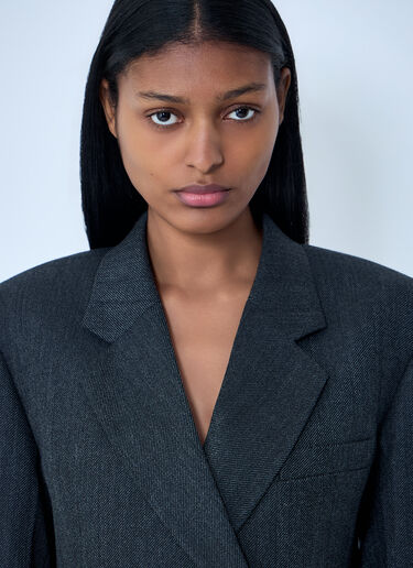 Alexander Wang Tailored Wool Blazer Dress Black awg0263010