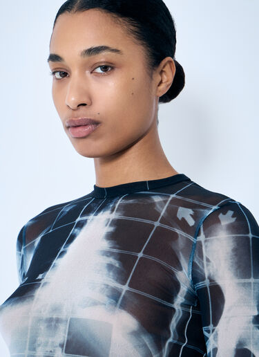 Squeletor Mesh Top Jean Paul Gaultier Squeletor Mesh Top Blue jpg0259005