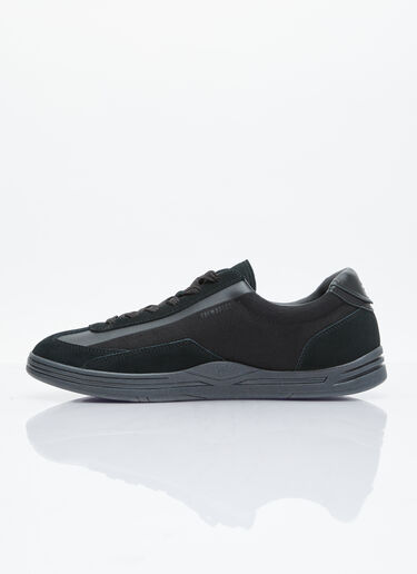 Stone Island 락 스웨이드 스니커즈 블랙 sto0154081