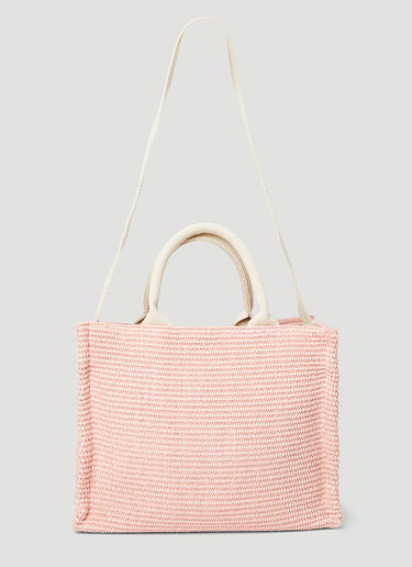 Marni 仿草编小号托特包 粉色 mni0255053