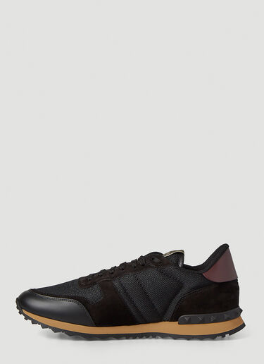 Valentino Rockrunner Camouflage Noir Sneakers Black val0145055