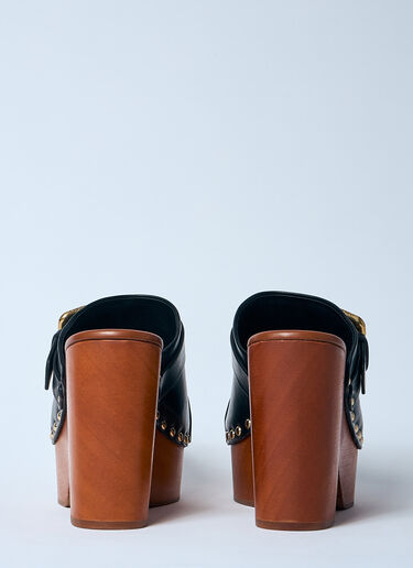 Chloé Jeannete Wedge Clogs Black chl0259030