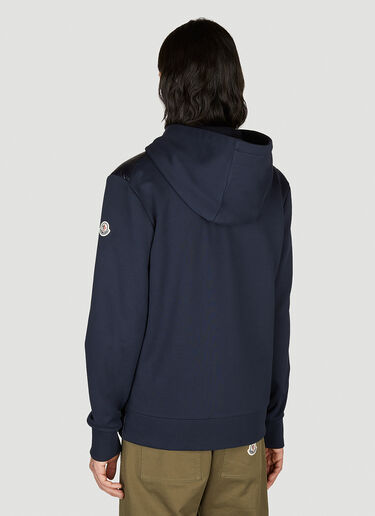 Moncler Padded Cotton Zip-Up Hooded Sweatshirt Navy mon0154033