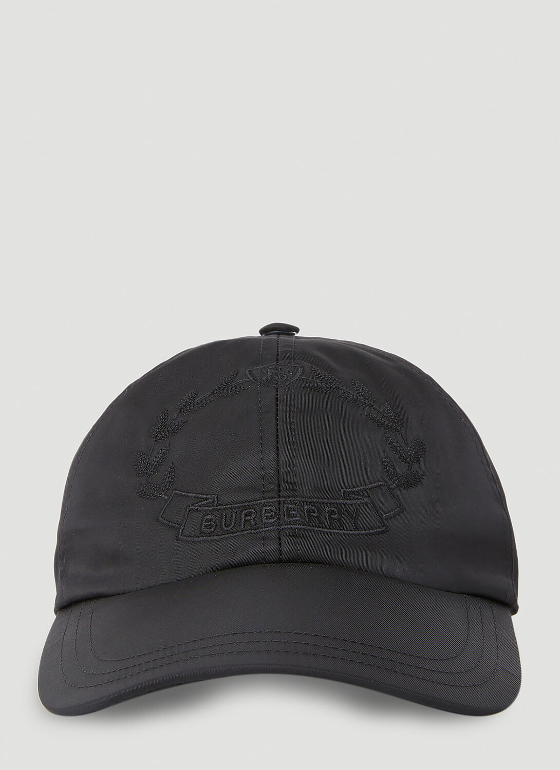 Shop Burberry Oak Leaf Crest Baseball Cap In Black