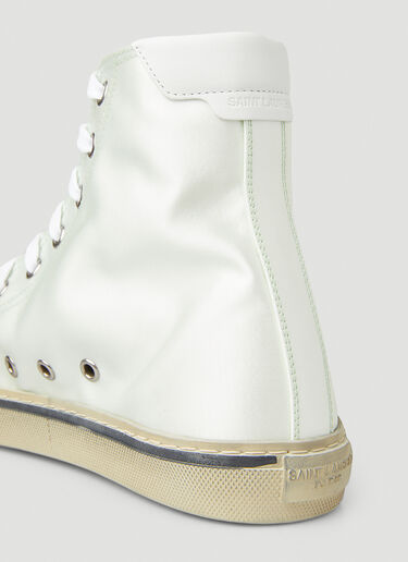 Saint Laurent Malibu 缎面运动鞋 白色 sla0250072