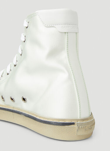 Malibu Satin Sneakers Saint Laurent Malibu Satin Sneakers White sla0250072