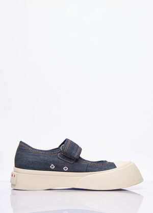 Rombaut Denim Mary Jane Shoes Silver rmb0258004