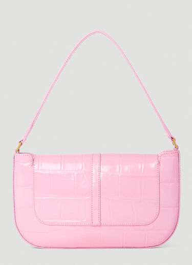 BY FAR Miranda Croc Shoulder Bag Pink byf0252007