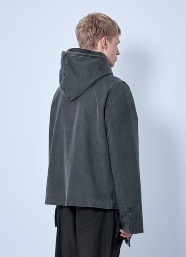 Rick Owens DRKSHDW Zip-Up Hooded Jacket Grey drk0166002