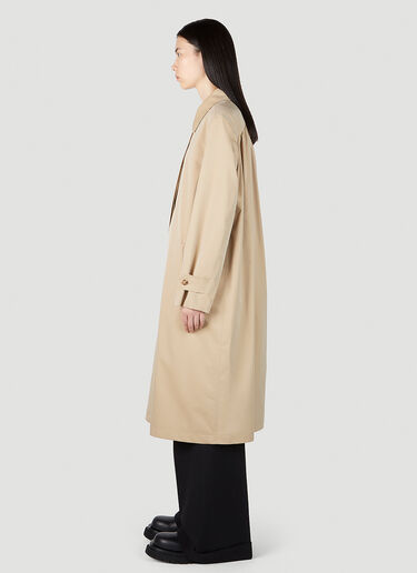 Burberry Gathered Trench Coat Beige bur0251026