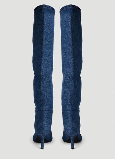 Alexander Wang Viola Slouch Denim Boots Blue awg0250039