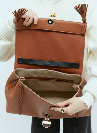 Chloé Penelope Large Shoulder Bag Brown chl0255042