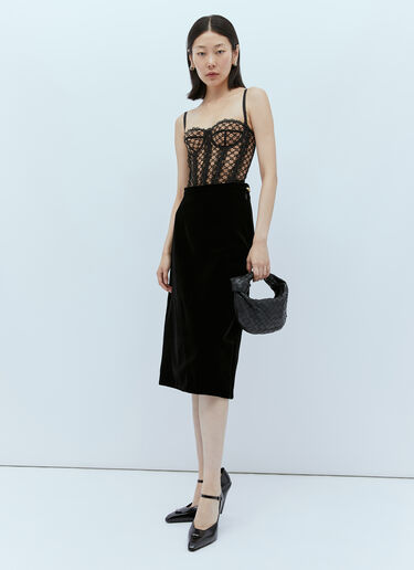 Gucci GG Lace Lingerie Top Black guc0253266