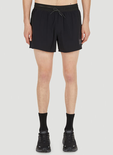 OVER OVER Logo Print Track Shorts Black ovr0150016