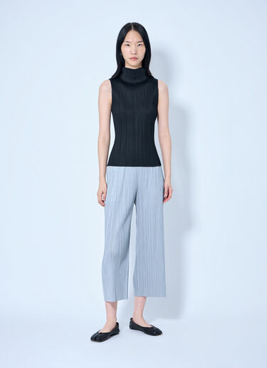 Pleats Please Issey Miyake Pleated Wide-Leg Trousers Grey plp0264010