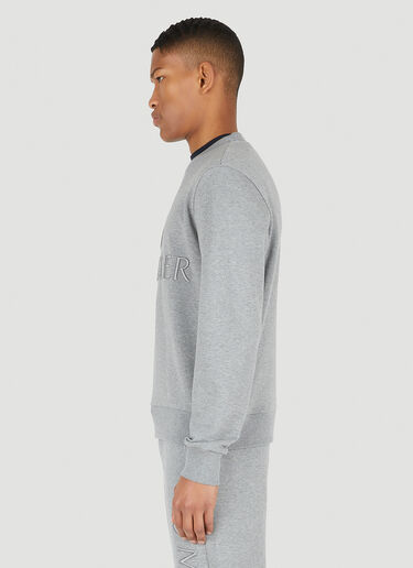 Moncler Logo Embroidered Sweatshirt Grey mon0148012
