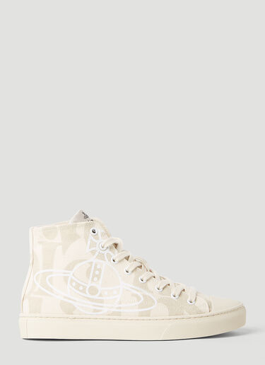 Vivienne Westwood Logo High Top Sneakers Grey vvw0253025